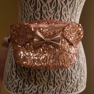 disney rose gold fanny pack